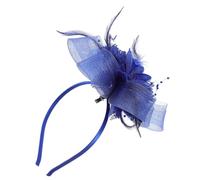CALLARON Fermaglio per Chioma Piume e Rete Leggero Elegante Stile Vintage a Forma di Piccolo Cappello per Varie Occasioni e Decorazioni di Outfit