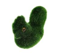CALLARON Figura Decorativa a Forma di Gallina in Muschio Artificiale Verde, Statua da Giardino in Plastica Simulata per Decorazione Centrale e Paesaggi DIY Patio