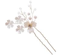 CALLARON Fiorito Ferma Da Sposa Perle e Strass Accessorio Elegante Per Acconciature Da Matrimonio Decorazione Per Feste e Occasioni Speciali