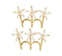 CALLARON Flower Claw Earrings for Women Minimalist Jewelry with Unique Three Claw Design for Parties and Special Occasions