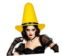 CALLARON Foldable Felt Witch Hat For Halloween Costume Accessory Lightweight Comfortable For Parties Festivals And Themed Events