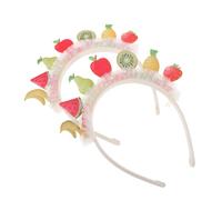 CALLARON Frutta Forma di Frutta Cerchietto Ananas e Fragola Copricapo Tropicale Hawaiano Accessori per Costumi da Donna e Ragazze per Feste e Party