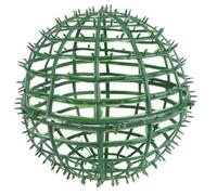CALLARON Gabbia per Palline di Fiori Verde in Plastica, Riutilizzabile | Supporto per Composizioni Floreali da Giardino, Facile da Assemblare, per Uso Esterno nel Prato