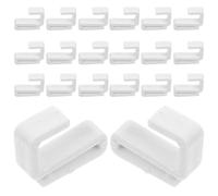 CALLARON Ganci a Forma di S in Plastica 20 Pezzi per Appendere Cinture e Cravatte in Ufficio e Guardaroba Adatti a Materiali Diversi e Tubo Rotondo