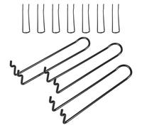 CALLARON Ganci per Ottimizzazione Spazio e Capacità di Carico in Acciaio Inossidabile per Pegboard Nero 10 Pezzi Design a Doppio Filo Rinforzato per Negozio e Supermercato