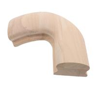 CALLARON Giunto a Gomito per Corrimano in Legno Massello 45x75, Connettore Angolare per Ringhiera Scale Destro, Componente di Ricambio per Corrimano Laterale, Compatibile