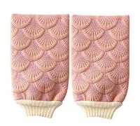 CALLARON Guanti Da Bagno Esfolianti Rosa, Set 2 Pezzi, Guanti Per Massaggio Schiena e Esfoliazione Corpo, Pulizia Profonda e Rimozione Sebo, Accessori Bagno Per Uso Quotidiano Adatti a Tutti