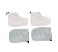CALLARON Guanti e Copriscarpe in Cotone e Peluche per Terapia alla Paraffina, Set 2 Paia per Massimo Assorbimento di Umidità e Mantenimento Calore, per Uso Spa e Casa Colore Casuale
