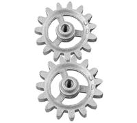 CALLARON Ingranaggio Rotante per Girarrosto Barbecue 2 Pezzi in Metallo, Accessorio di Ricambio e Backup per Cucina All'aperto e Barbecue Automatico