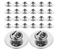 CALLARON Kit 50 Pezzi Chiusure per Spille a Farfalla in Metallo 20Mm Dorsi per Spille Bloccaggio Sicuro per Creazione di Gioielli Accessori per Giacche Cappelli e Borse per Uso