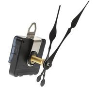 CALLARON Kit di Movimento per Orologio da Parete al Quarzo Nero Movimento Silenzioso e Asta Lunga 31mm in Plastica per Riparazione e Creazione Fai da Te