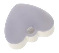 CALLARON Lampada Notturna LED a Induzione Corporea a Forma di Cuore, Luce Notturna per Corridoio e Armadio, Applique Sensore Intelligente per Camera da Letto e Ingresso, 1 Pezzo Bianco