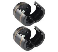 CALLARON Lucchetto per Bottiglie di Vino 2 Pezzi Combinazione a 3 Cifre, Tappo di Chiusura Antigoccia in Metallo Nero, Blocco Password per Conservazione Sicura di Liquori e Vino,