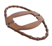 CALLARON Manici per Borse Fai da Te in Legno Naturale a Forma, Manici per Borsetta Piccoli Anelli di Presa Resistenti, Accessori per Creazione Borse Artigianali e Sostituzione Maniglie