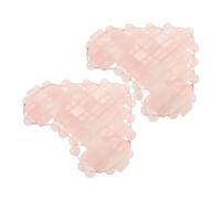 CALLARON Maschera per Occhi in Quarzo a Forma di Cuore, Paraocchi al Quarzo Rinfrescante, Coppia, Allevia Affaticamento Oculare, Maschera per Occhi Delicata per Spa e Cura della Pelle