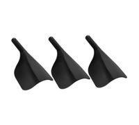 CALLARON Maschere Protettive Per Viso Da Parrucchiere 3 Pezzi Con Manico Nero, Per Taglio Chioma, Protezione Lacca e Trattamenti Olio, Strumenti Barberia Per Uso Professionale e Domestico