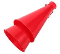 CALLARON Megafono per Tifo in Plastica Rossa, Set 2 Pezzi Maniglia, Corno Portatile Leggero per Eventi Sportivi, Feste e Celebrazioni, Strumento Rumoroso per Applausi e Supporto Squadra
