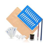 CALLARON Microblading Sopracciglia Con Penna Rotonda Rosa Kit Pratica Per Sopracciglia e Eyeliner Strumento Manuale Per Trucco Permanente e Ricostruzione Cicatrici