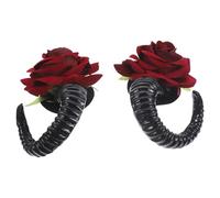 CALLARON Mollette Per Chioma Gotiche Corno in Stile Lolita, Leggere e Confortevoli, Accessori Per Chioma Di Halloween e Cosplay Per Donne Per Feste