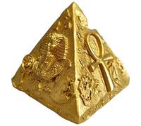 CALLARON Ornamento Piramide Egizia in Resina Decorativa retrò per Arredamento Casa e Camera da Letto, Statuetta da Collezione Artigianale Design Antico per Spazi Domestici