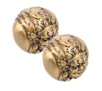 CALLARON Palle da Allenamento per la Forza di Presa in Ottone - Set da 1 Paio di Rinforzatori per Polso e Mani Design a Ricchezza - Attrezzi Portatili per Riabilitazione Articolare e