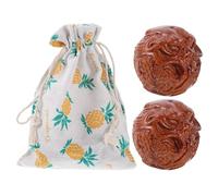 CALLARON Palle Da Massaggio in Legno Per Mani, Set Da Di Palle Piccole Per Esercizi Manuali e Massaggio Al Palmo, Palline Pratiche Per Fitness Mano e Decorazione Casa