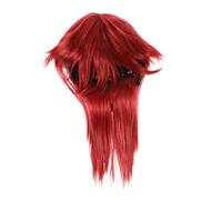 CALLARON Parrucca appuntito margine parrucche uomo lungo rosso parrucca cosplay per le donne parrucca da donna lunga parrucca lunga Filo ad alta temperatura Rosy