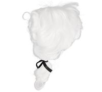 CALLARON Parrucca da Giudice Bianca per Uomo Leggera e Traspirante Parrucca da Avvocato per Performance e Feste Costume Cosplay Adatta Tutte le Forme del Viso