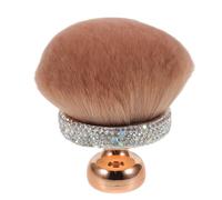 CALLARON Pennello Viso Trucco Luxury con Cristalli Setole Morbide Testa Fungiforme Pennello Compatto per Polvere Compatta e Polvere Libera Strumento Elegante per Contouring e Blush per