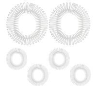 CALLARON Pettine Elastico Invisibile per Ridurre la Rottura 6 Pezzi in Plastica Circolare Ultra Sottile per Chioma Donna e Ragazza Comodo per Riunioni Importanti e Spostamenti