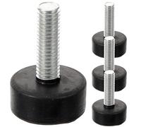 CALLARON Piedini in Gomma per Mobili Regolabili 4 Pezzi, Livellatori Filettati M8 Altezza Regolabile, Ammortizzatori Antiscivolo e Antivibranti per Tavoli, Divani e Attrezzature,