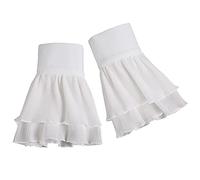 CALLARON Polsini Finti in Chiffon Decorativi per Camicia, 1 Paio di Polsini per Abiti Design Elegante, Accessorio Femminile per Feste, Appuntamenti e Abbigliamento Quotidiano