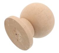 CALLARON Pomo in Legno Massello Sfera Rustica Classica Romana per Decorazione d Interni e Ringhiere Scale, Lavorazione Artistica Versatile Beige