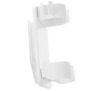 CALLARON Porta Asciugacapelli a Muro in Plastica Bianca Design Multiuso Salvaspazio per Bagno, Organizer per Phon e Pettini Semplice e Funzionale