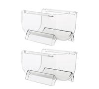 CALLARON Portabottiglie Organizer Semplice e Generoso Impilabile 2 in Plastica Trasparente per Bottiglie su Tavolo da e Frigorifero