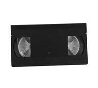 CALLARON Pulitore per Testine Videocassette Vcr a Secco, Kit Riutilizzabile in Plastica Nera, Nastro per Pulizia per Uso Domestico e Riparazioni Fai-da-Te