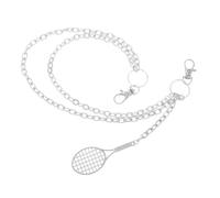 CALLARON Punk Style Multi-layer Chain for Pants Unisex Waist Chain with Tennis Racket Motif Fashionable Accessory for Men and Women and Casual Wear