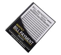 CALLARON Quaderno Budget Mensile Copertina Rigida, Carta, Nero | Pianificatore Finanziario, Tracker Mensile dei Soldi, Gestione Spese, Formato Checklist, Riepilogo Mensile