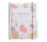 CALLARON Quaderno per Ricette Fai da Te, Planner e Raccoglitore di Ricette da Cucina Copertina Protettiva, Dimensioni Compatte per Organizzazione Pasti e Accessorio per Casa