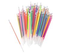 CALLARON Ricariche per Penne da Ufficio 48 Pezzi, Refill di Inchiostro Gel a Punta Fine Multicolore Glitter, Fluorescenti e Pastello, per Scrittura e Studio, Forniture per Ufficio