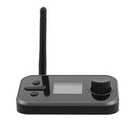 CALLARON Ricevitore Audio Wireless 5.1 con Schermo, Ingresso Ottico e Coassiale, Trasmissione Wireless Lossless, Abs e Metallo, Nero, per Stereo Casa e Auto