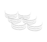 CALLARON Righello per Sopracciglia Strumento Portatile in Pvc Trasparente 6 Pezzi Scala Visibile per Modellare Sopracciglia Perfette a Casa e On-the-go