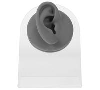 CALLARON Riproduzione di Orecchio Artificiale in Silicone per Esposizione di Gioielli e Pratica Piercing Orecchio Sinistro con Supporto Stabile Display Compatto per Uso Professionale e