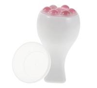 CALLARON Rullo Massaggiante Viso e Collo Mini Portatile in Plastica per Massaggio Facciale con Sfera Rotante Lenitiva, Strumento a Rullo per Cura Pelle in Viaggio e Ufficio