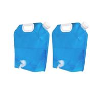 CALLARON Sacca d Acqua Pieghevole 10l Grande capacità Manico in Plastica, Set 2 Pezzi per Escursioni e attività all Aperto Effetto Sigillante