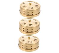 CALLARON Scatola Da 3 Pezzi scatola di moxibustione contenitore massaggiatore moxa-stick porta moxibustione serbatoio per moxibustione serbatoio di moxibustione rame Golden