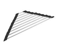 CALLARON Scolapiatti Triangolare in Acciaio Inossidabile Gocciolatoio e Porta Spugne per Lavello Cucina Organizer Angolare per Accessori