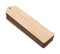 CALLARON Segnalibri Artigianali in Legno Fai da Te 10 Pezzi Foro per Appendere, Etichette Sospese Vuote per Decorazioni e Regali, Bordi Lisci e Angoli Arrotondati per Uso Festa e