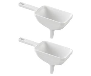 CALLARON Set 2 Imbuti a Bocca Larga Manico in Plastica, Imbuti Multifunzionali per Trasferimento Vino e Olio, Utensili da Cucina Pratici per Uso Domestico e Rifornimento Liquidi