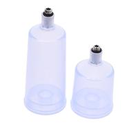 CALLARON Set 2 Pezzi Contenitori per Pigmenti per Aerografo in Plastica 20ml e 40ml, Ricambi Staccabili per Progetto di Pittura, Riduce Spreco Vernice